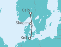 Itinerario del Crucero Noruega - AIDA