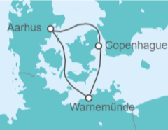 Itinerario del Crucero Dinamarca - AIDA