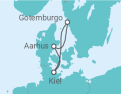Itinerario del Crucero Dinamarca, Suecia - AIDA