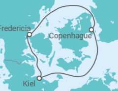 Itinerario del Crucero Dinamarca - AIDA
