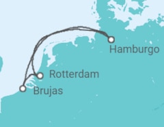 Itinerario del Crucero Bélgica, Holanda - AIDA