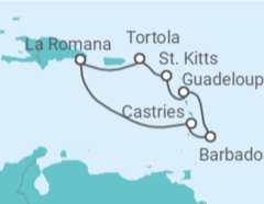 Itinerario del Crucero Una inmersión en los colores TI - Costa Cruceros
