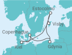 Itinerario del Crucero Dinamarca, Polonia, Suecia TI - Costa Cruceros