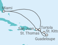 Itinerario del Crucero Esplendor caribeño - Oceania Cruises