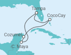 Itinerario del Crucero México - Royal Caribbean