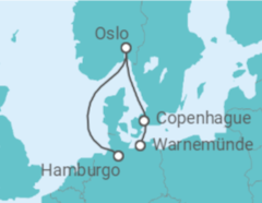 Itinerario del Crucero Dinamarca, Noruega - AIDA