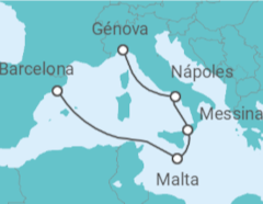 Itinerario del Crucero Italia, Malta - MSC Cruceros