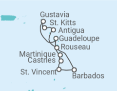 Itinerario del Crucero Corazón y alma tropicales - Regent Seven Seas