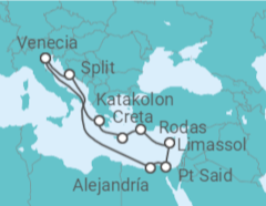 Itinerario del Crucero Grecia, Chipre, Egipto - MSC Cruceros