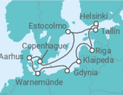 Itinerario del Crucero Capitales Bálticas - MSC Cruceros