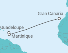 Itinerario del Crucero Martinica - Costa Cruceros
