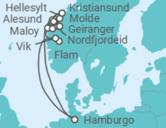 Itinerario del Crucero Noruega TI - Costa Cruceros