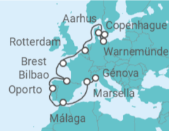 Itinerario del Crucero Desde Copenhague a Génova - MSC Cruceros