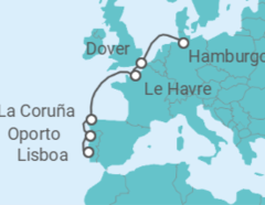 Itinerario del Crucero Portugal, España, Francia, Reino Unido TI - Costa Cruceros