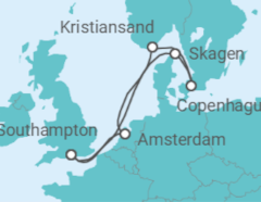 Itinerario del Crucero Holanda, Dinamarca - Disney Cruise Line