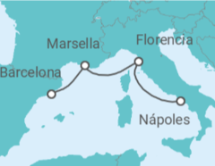 Itinerario del Crucero Italia, Francia - MSC Cruceros
