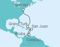 Itinerario del Crucero De Baltimore a San Juan - Royal Caribbean