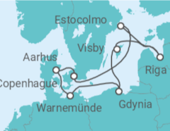 Itinerario del Crucero Capitales Bálticas - MSC Cruceros