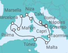 Itinerario del Crucero Un largo viaje lleno de espectacular serenidad, vistas a las montañas y espíritu mítico. - Explora Journeys