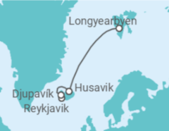 Itinerario del Crucero Islandia - Silversea
