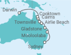 Itinerario del Crucero Australia - Regent Seven Seas