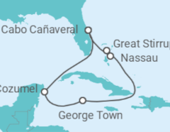 Itinerario del Crucero El Caribe: Great Stirrup Cay y Cozumel - NCL Norwegian Cruise Line
