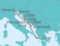 Itinerario del Crucero Croacia - Ponant