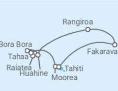 Itinerario del Crucero Polinesia Francesa - Paul Gauguin