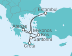 Itinerario del Crucero Resplandores del mar TI - Costa Cruceros