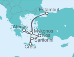 Itinerario del Crucero Turquía, Grecia - Costa Cruceros