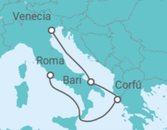 Itinerario del Crucero Grecia, Italia TI - Costa Cruceros