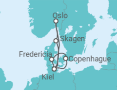 Itinerario del Crucero Dinamarca, Alemania, Noruega TI - AIDA