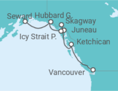 Itinerario del Crucero Alaska TI - Celebrity Cruises