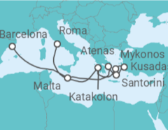 Itinerario del Crucero Malta, Grecia, Turquía TI - Con vuelos - Celebrity Cruises