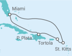 Itinerario del Crucero República Dominicana, Antillas y St Kitts TI - Celebrity Cruises
