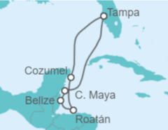 Itinerario del Crucero Belice, Honduras, México - Royal Caribbean