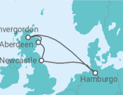 Itinerario del Crucero Reino Unido TI - AIDA
