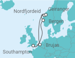 Itinerario del Crucero Bélgica y Noruega TI - Celebrity Cruises
