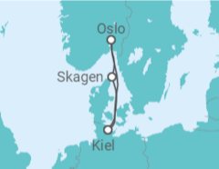 Itinerario del Crucero Noruega - AIDA