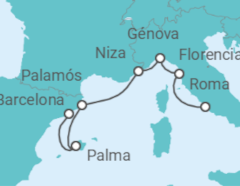 Itinerario del Crucero Un recorrido por las luces de la Riviera y las celebraciones de Año Nuevo - Explora Journeys