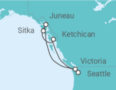 Itinerario del Crucero Alaska - MSC Cruceros