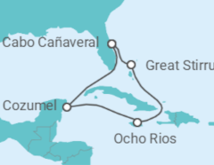 Itinerario del Crucero El Caribe: Great Stirrup Cay y Cozumel - NCL Norwegian Cruise Line