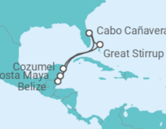 Itinerario del Crucero El Caribe: Great Stirrup Cay y Cozumel - NCL Norwegian Cruise Line