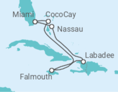 Itinerario del Crucero Jamaica, Bahamas - Royal Caribbean