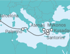 Itinerario del Crucero Islas Griegas e Italia - Royal Caribbean