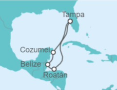 Itinerario del Crucero Honduras, Belice, México - Royal Caribbean