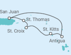 Itinerario del Crucero Caribe Sur - Royal Caribbean