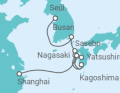 Itinerario del Crucero Corea Del Sur, Japón - Costa Cruceros