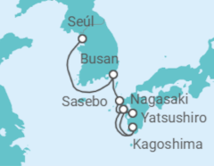 Itinerario del Crucero Corea Del Sur, Japón TI - Costa Cruceros