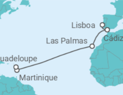 Itinerario del Crucero España, Martinica - Costa Cruceros